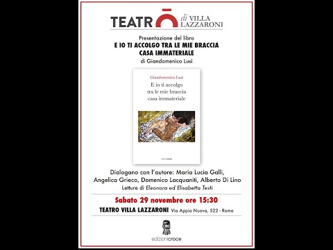 Presentazione del libro di poesie  di Giandomenico Lusi.